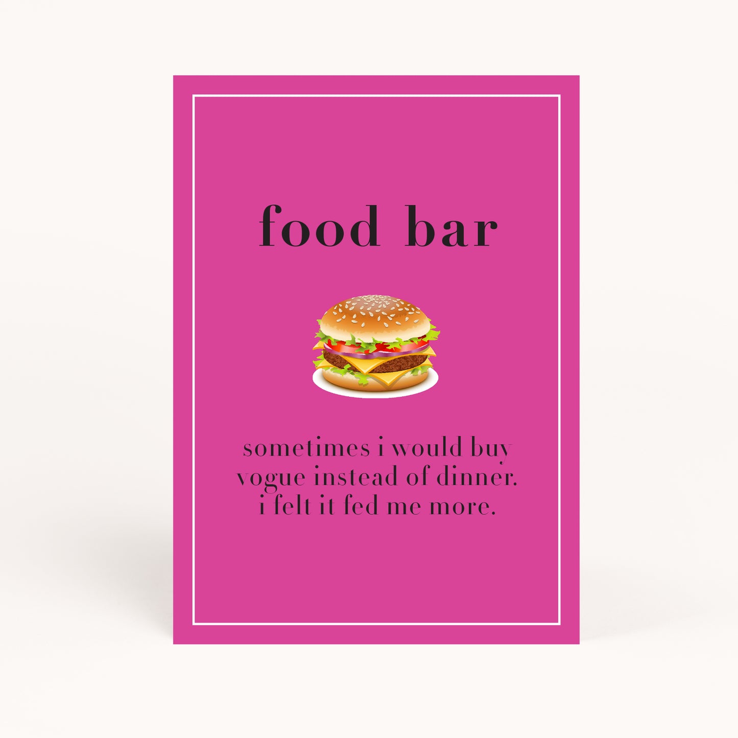 Sex and the City Bachelorette Party Food Sign Printable
