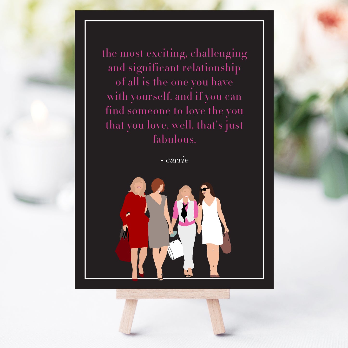 Sex and the City Bachelorette Party Love & Friendship Quotes Printable