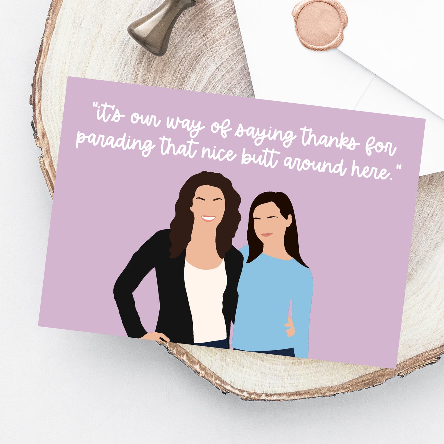 Gilmore Thank You Card Printable - Mom and Daughter