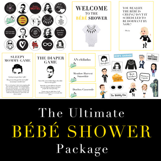 The Ultimate Schitts Baby Shower Printable Package