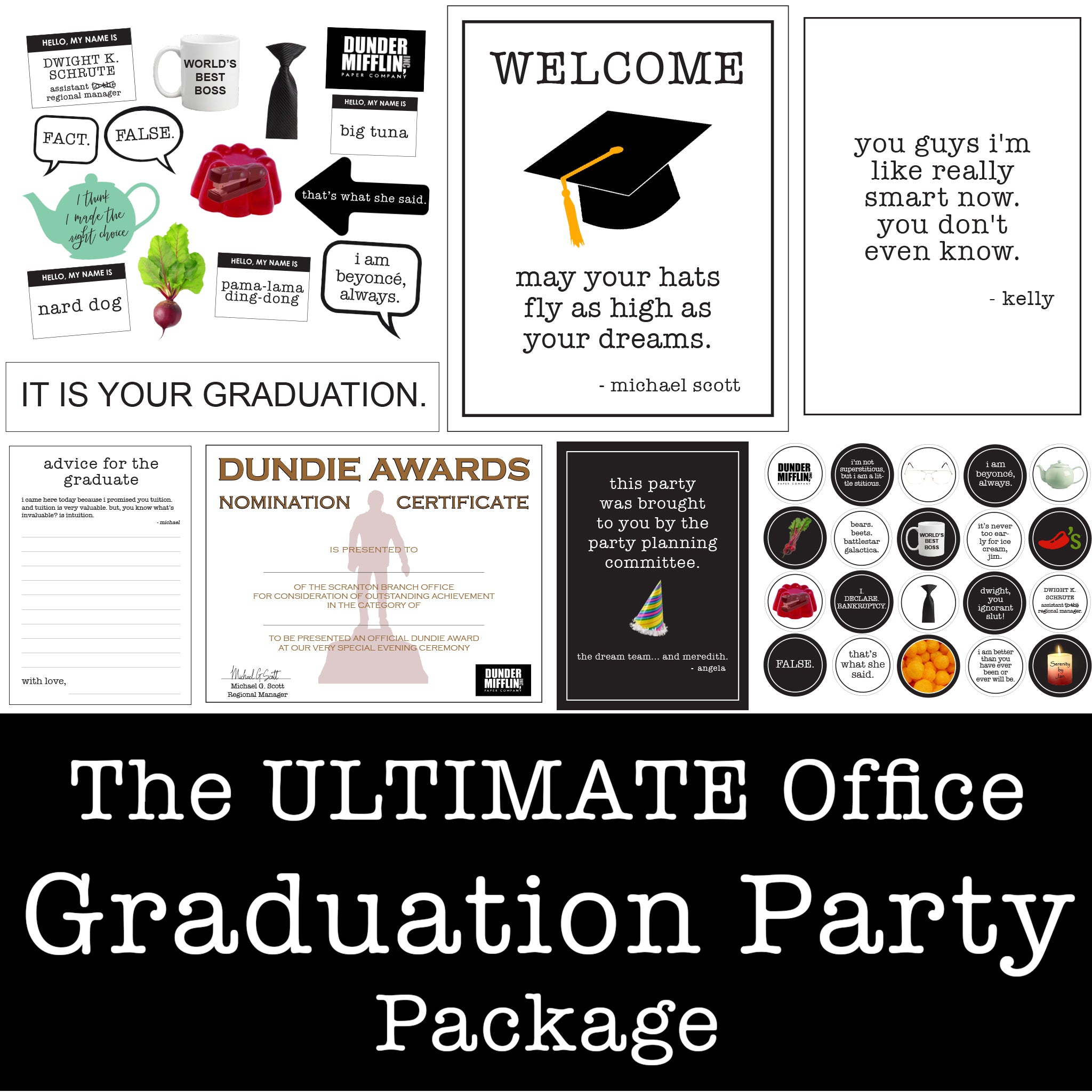 The Ultimate Office Graduation Party Printable Package ...