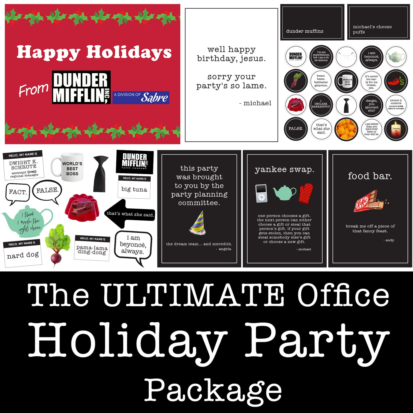 The Ultimate Office Holiday Party Printable Package