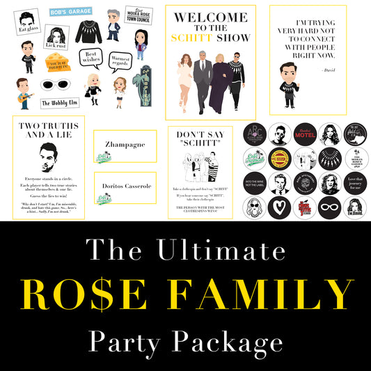 The Ultimate Schitts Party Printable Package