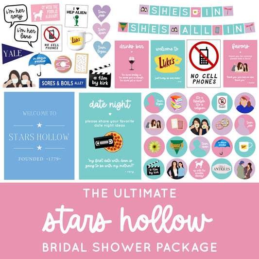 The Ultimate Gilmore Bridal Shower Printable Package
