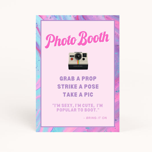 2000s Party Photo Booth Sign Printable