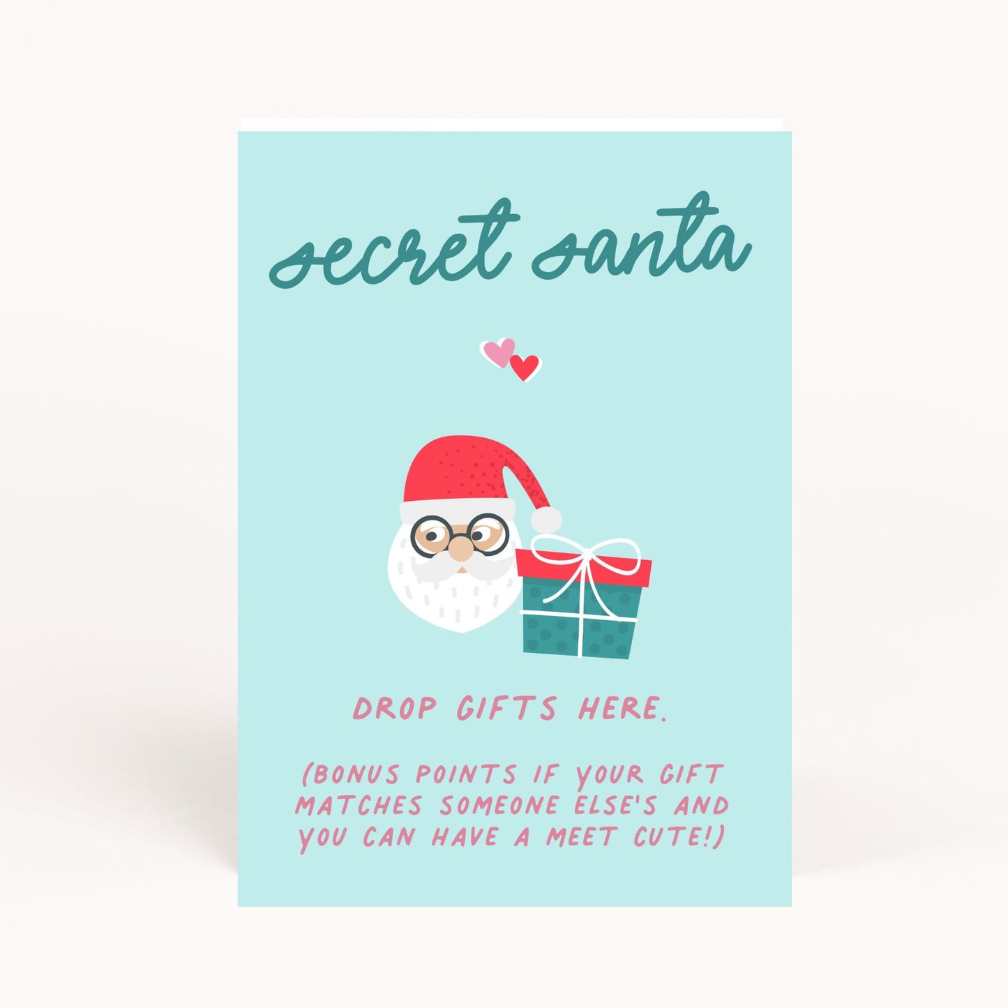 Romantic Christmas Movie Party Secret Santa Printable