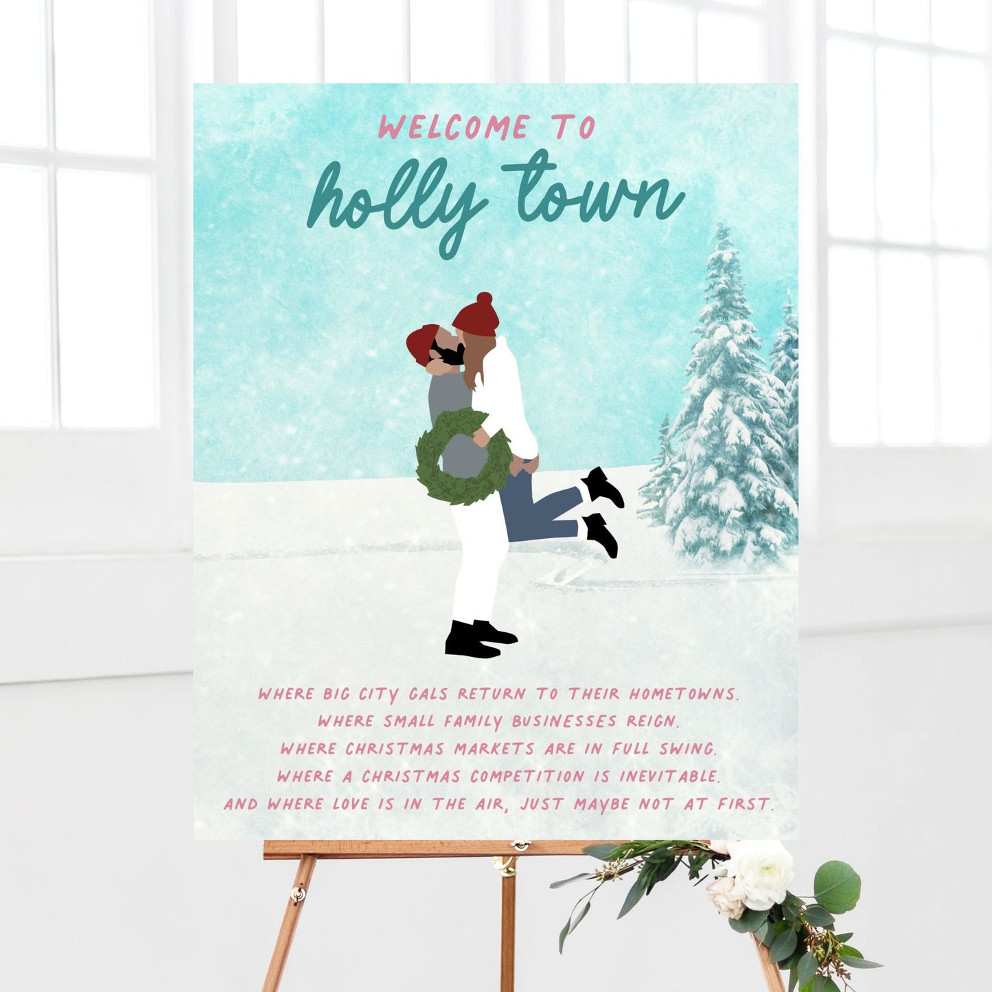 Romantic Christmas Movie Party Printable Package