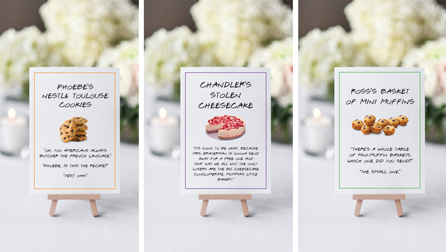 Friends Party Food & Drink Sign Printables